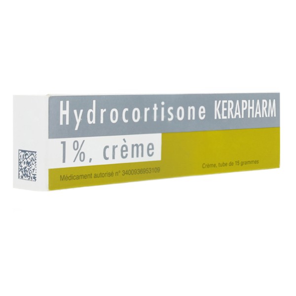 Hydrocortisone 1 crème Dermocorticoïde eczéma, piqûres d'insectes