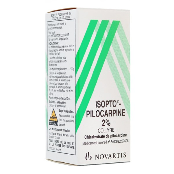 Isopto-pilocarpine 2 % collyre