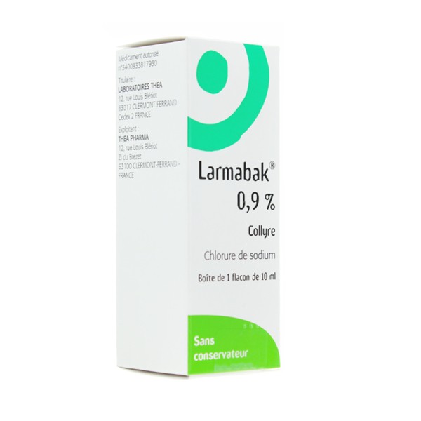 Larmabak 0 9 Collyre Pour Les Yeux Secs Au Chlorure De Sodium