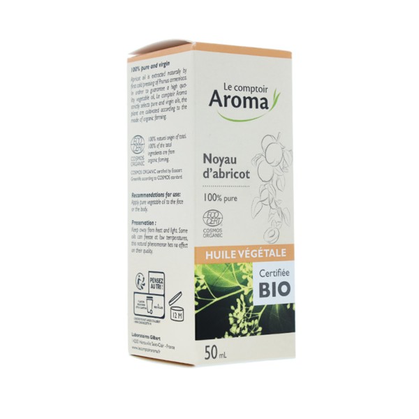 Le Comptoir Aroma huile végétale de noyau d'abricot bio