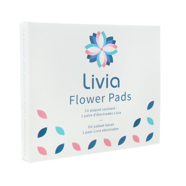 Livia Flower pads électrodes Pour bouton stop douleurs règles