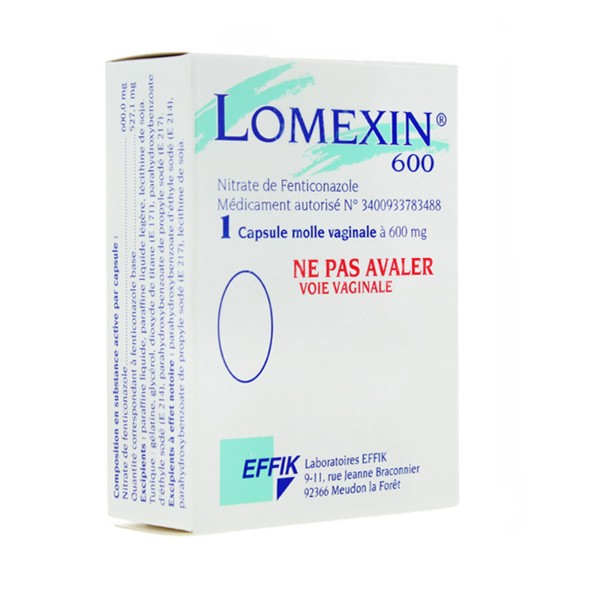 Lomexin 600 mg capsule vaginale