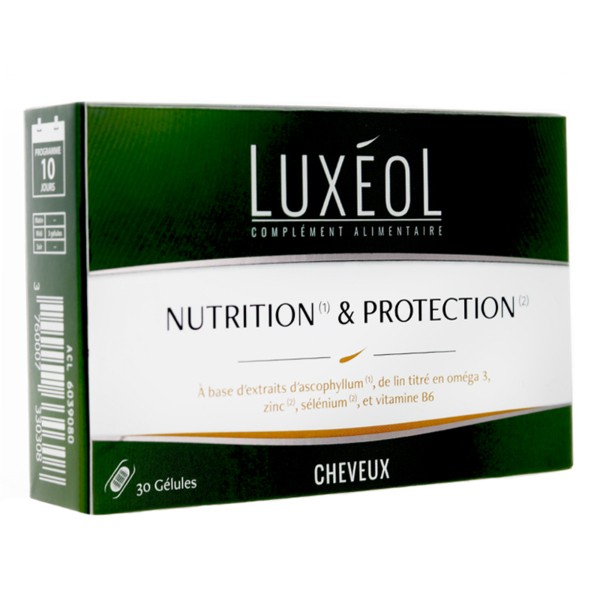 Luxéol nutrition et protection des cheveux gélules