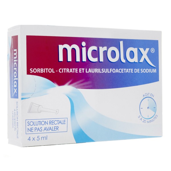 Microlax lavement Adulte Medicament contre la Constipation Laxatif