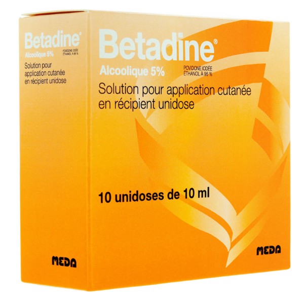 Betadine Alcoolique 5 % solution unidoses