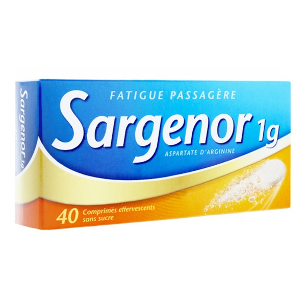 Sargenor 1 g sans sucre comprimés effervescents