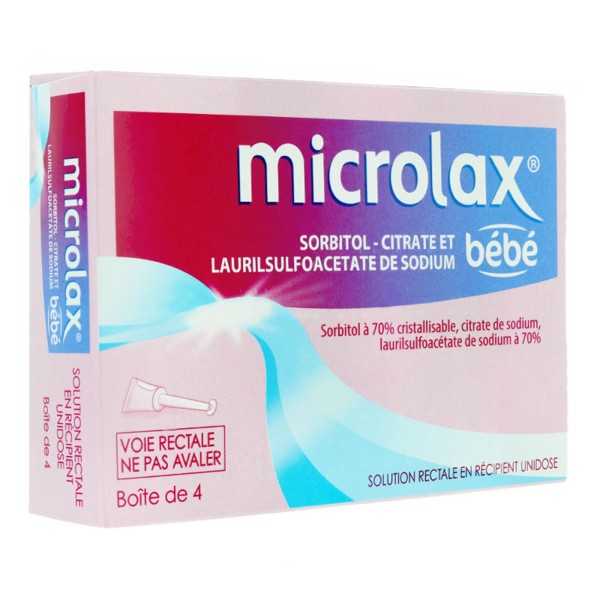 Microlax Bébé gel tube canule