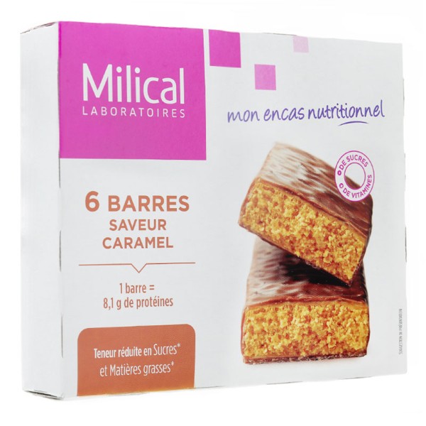 Milical Barre saveur caramel Hyperprotéinée