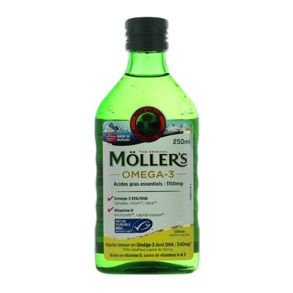 Moller's Huile de foie de morue Omega 3