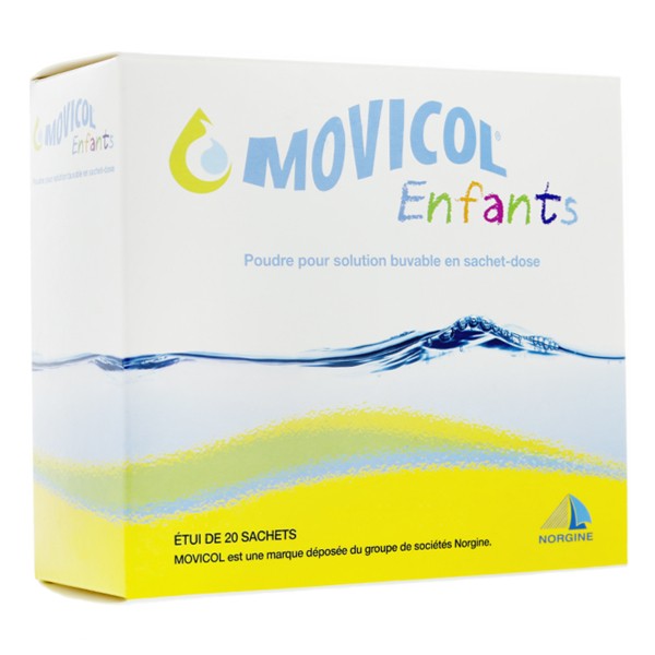 Movicol Enfants 20 Sachets Constipation Laxatif Osmotique