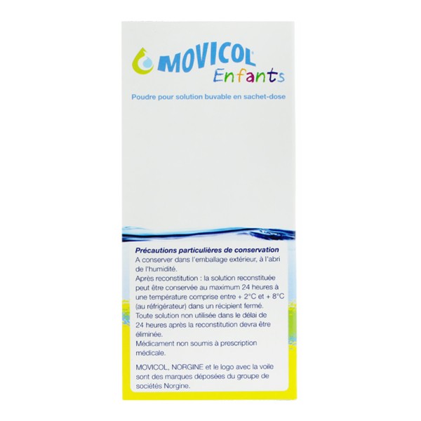 Movicol Enfants 20 Sachets Constipation Laxatif Osmotique