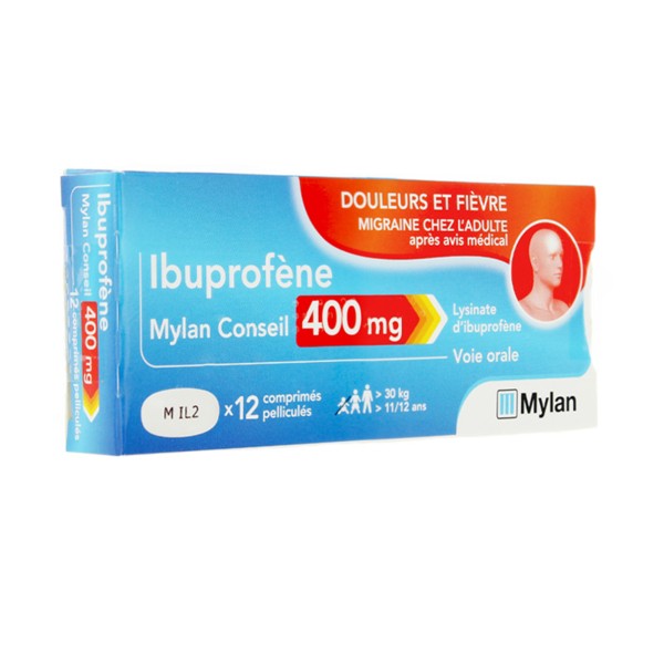 Viatris Ibuprofène 400 mg 12 comprimés