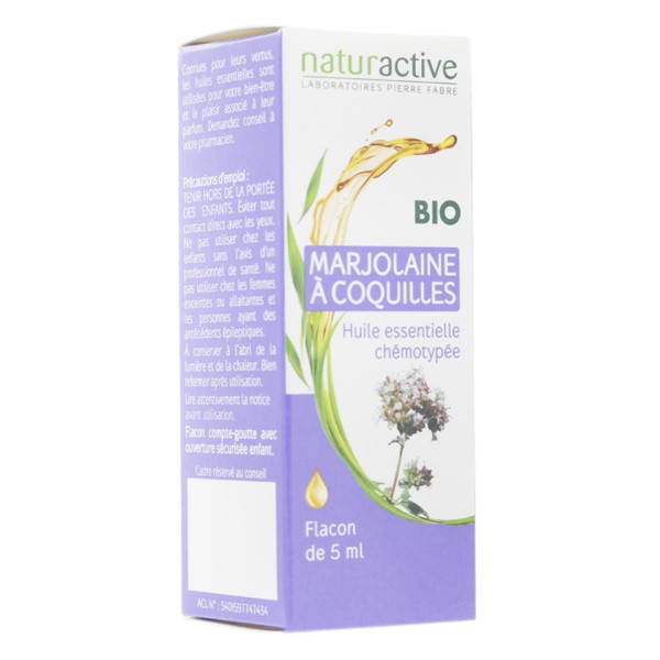 Naturactive huile essentielle de Marjolaine à coquilles Bio