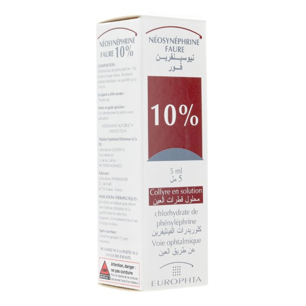 Neosynéphrine Faure 10% collyre