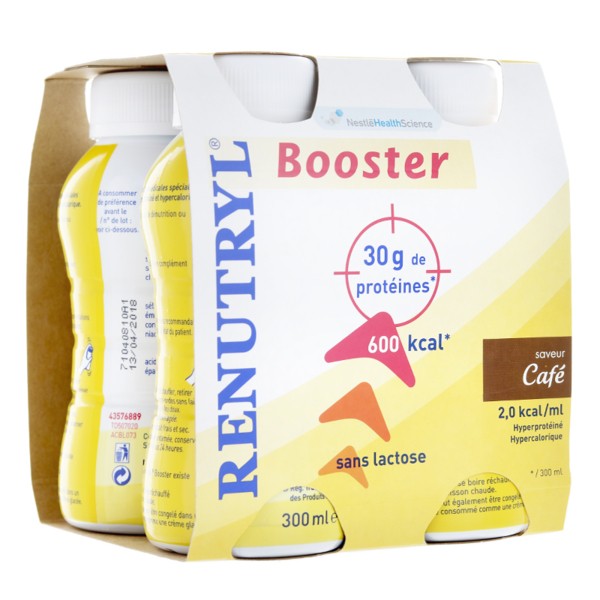 Renutryl Booster café 4x300 ml Dénutrition et perte de poids