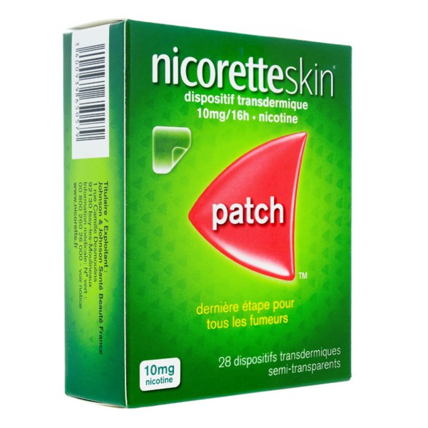 NicoretteSkin 10 mg/16 h patchs
