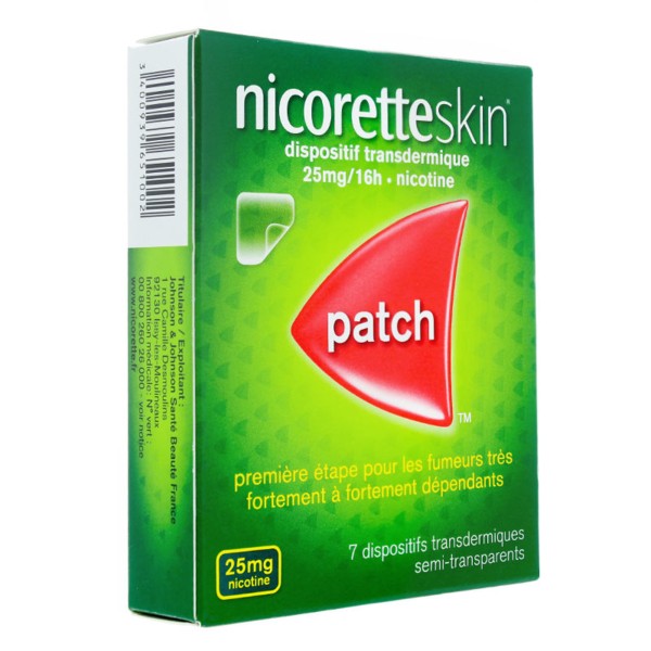 NicoretteSkin patch nicotine 25 mg/16 h