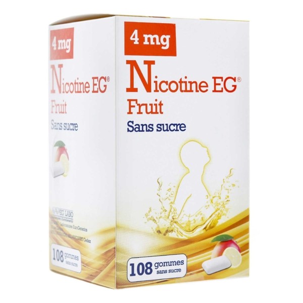 Nicotine EG 4mg fruit sans sucre gommes