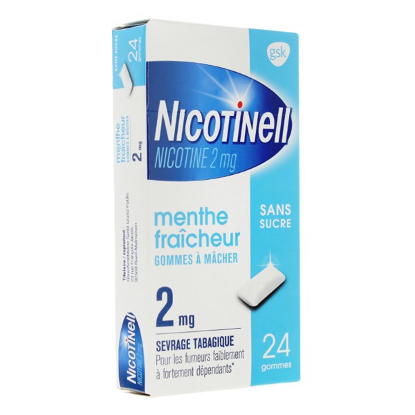 Nicotinell 2 mg menthe fraîcheur gomme