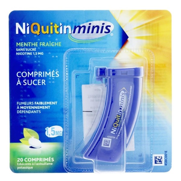 Niquitin Minis 1,5 mg menthe fraîche sans sucre