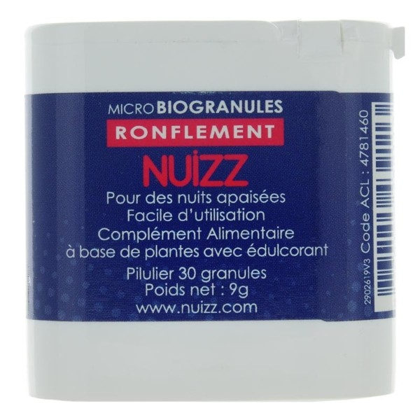 Nuizz ronflement Microbiogranules