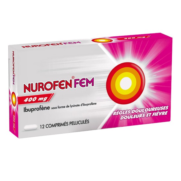 NurofenFem 400 mg comprimé Règles douloureuses