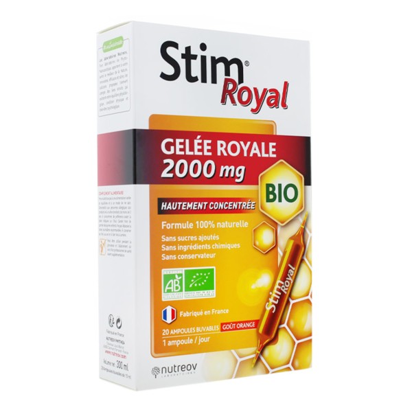 Stim Royal Gelée royale Bio 2000 mg ampoules