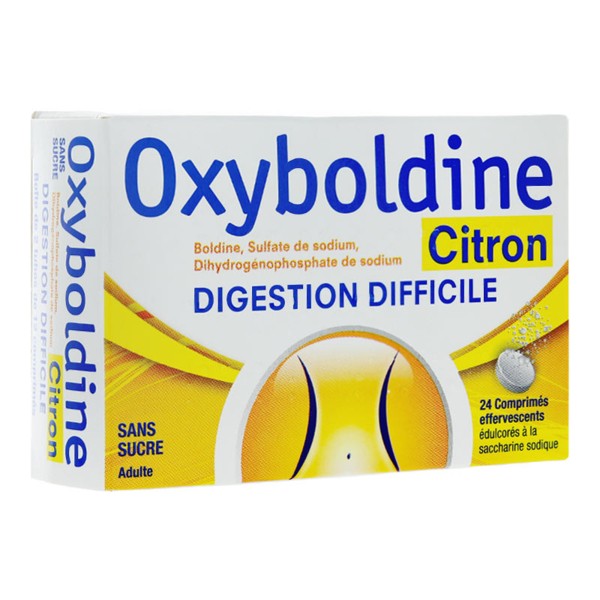 Oxyboldine citron comprimés effervescents