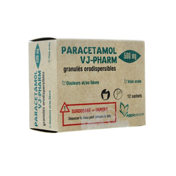 VJ-Pharm Paracétamol 500 mg VeggiePharm sachets