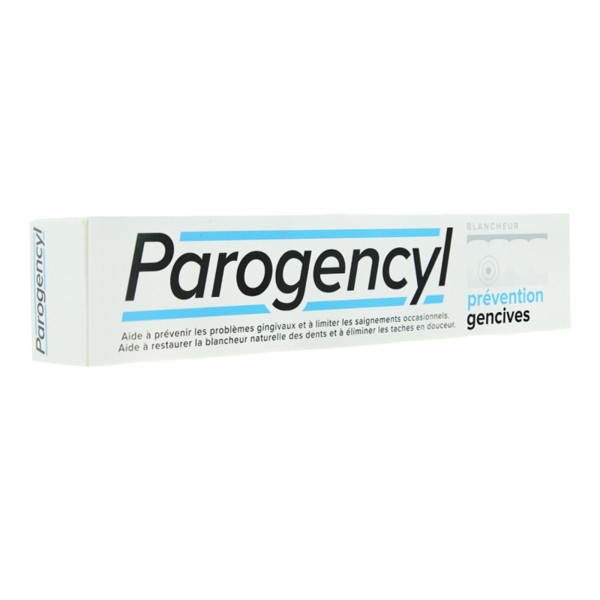 Parogencyl Prévention gencives Blancheur dentifrice