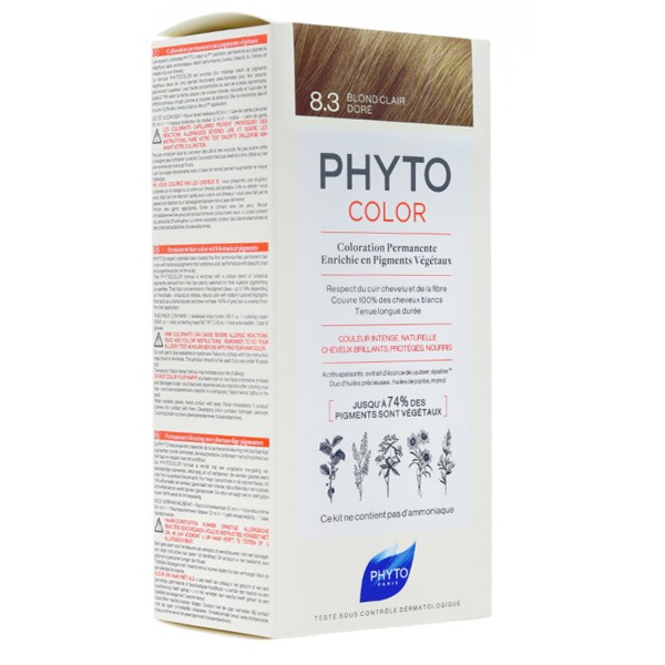 Phytocolor Kit Coloration permanente Blond Clair doré  8.3