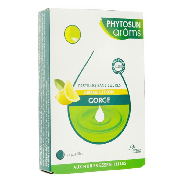 Phytosun Arôms gorge citron pastilles
