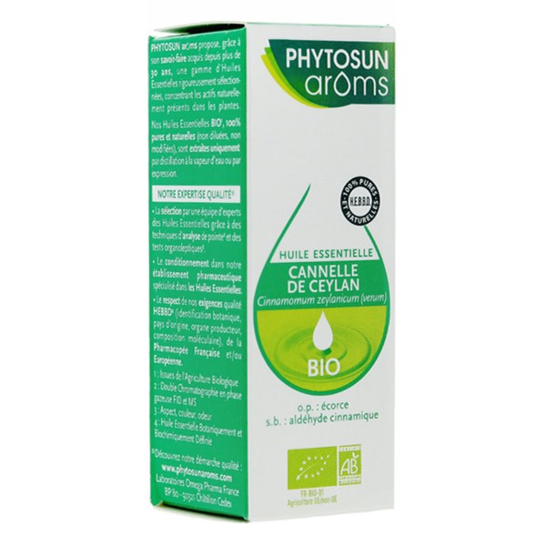Phytosun Arôms huile essentielle de Cannelle de Ceylan Bio