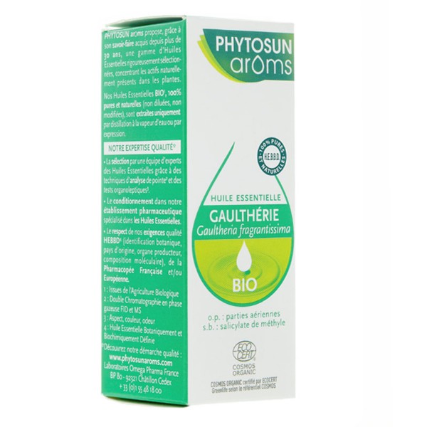 Phytosun Arôms huile essentielle Gaulthérie Bio