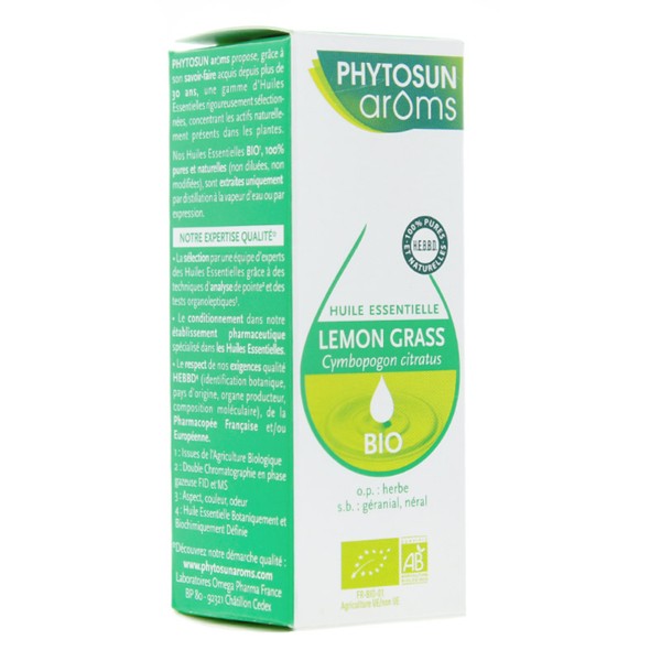 Phytosun Arôms huile essentielle Lemongrass Bio