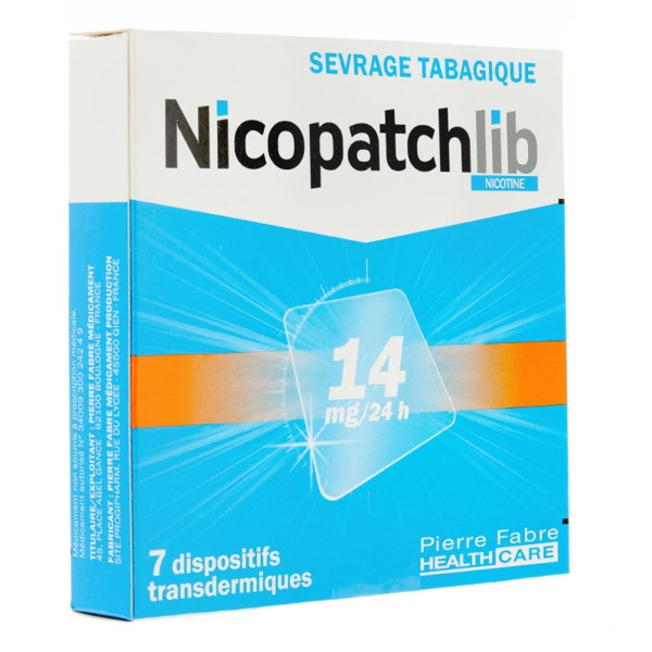 Nicopatch Lib 14 mg / 24 h patch nicotine