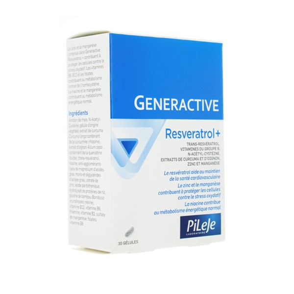 Pileje Generactive Resveratrol+ gélules