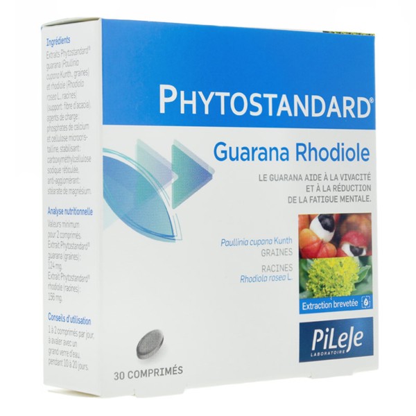 Pileje Phytostandard guarana rhodiole comprimés