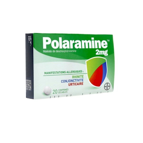 Polaramine 2mg comprimés