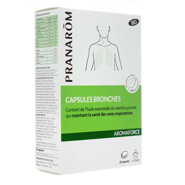Pranarom Aromaforce bronches capsules