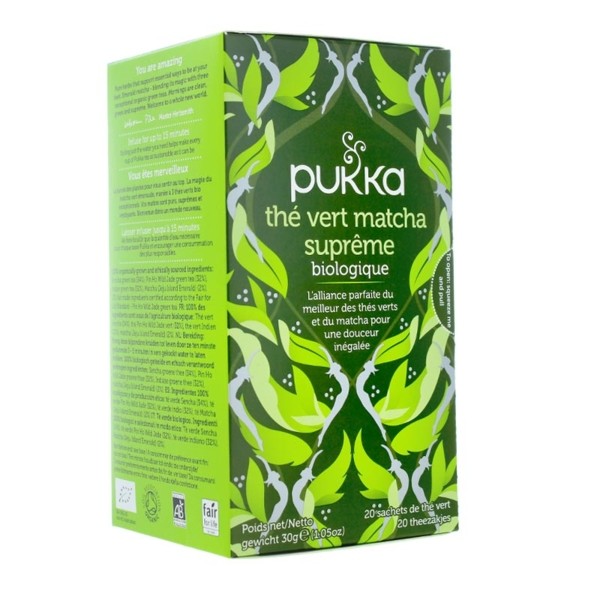 Pukka thé vert matcha suprême biologique