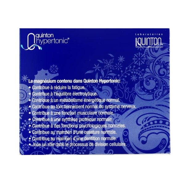 Ampoules Quinton Hypertonic Eau de mer Lutter contre la fatigue