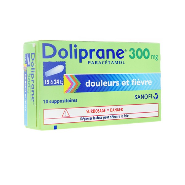 Doliprane 300 mg suppositoires