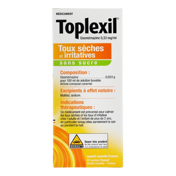 TOPLEXIL PHYTO CONTRE LA TOUX SIROP NATUREL 180GR - Pharmacie en ligne