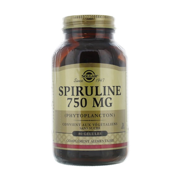 Solgar Spiruline 750 mg gélules