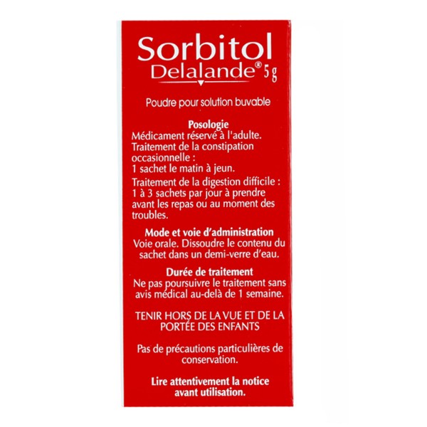Sorbitol Delalande sachet laxatif Constipation, digestion