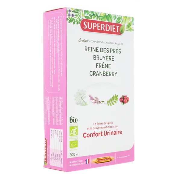 Super Diet Quatuor confort urinaire bio ampoules