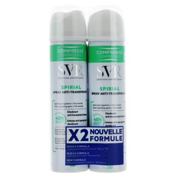 SVR Spirial déodorant antitranspirant intense spray compressé 48 h