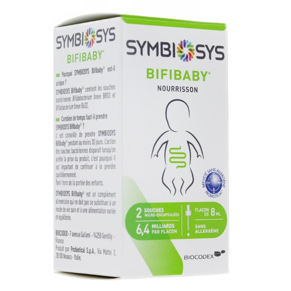 Symbiosys Bifibaby 8ml Colique du nourrisson Probiotiques bébé
