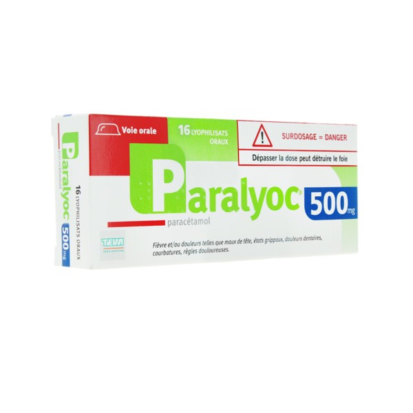 Paralyoc 500 mg comprimés orodispersibles